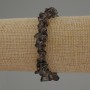 Rauchtopaz Chip Bracelet on Elastic Cord, diameter 7-10x2-4 mm, length 18 cm