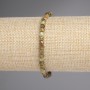 Grossular Bracelet, Faceted 4x4 mm Cubes, 18 cm Length, Stretch
