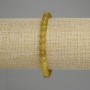 Yellow Quartz Bracelet with Faceted Beads 6mm +/-, Length 18 cm